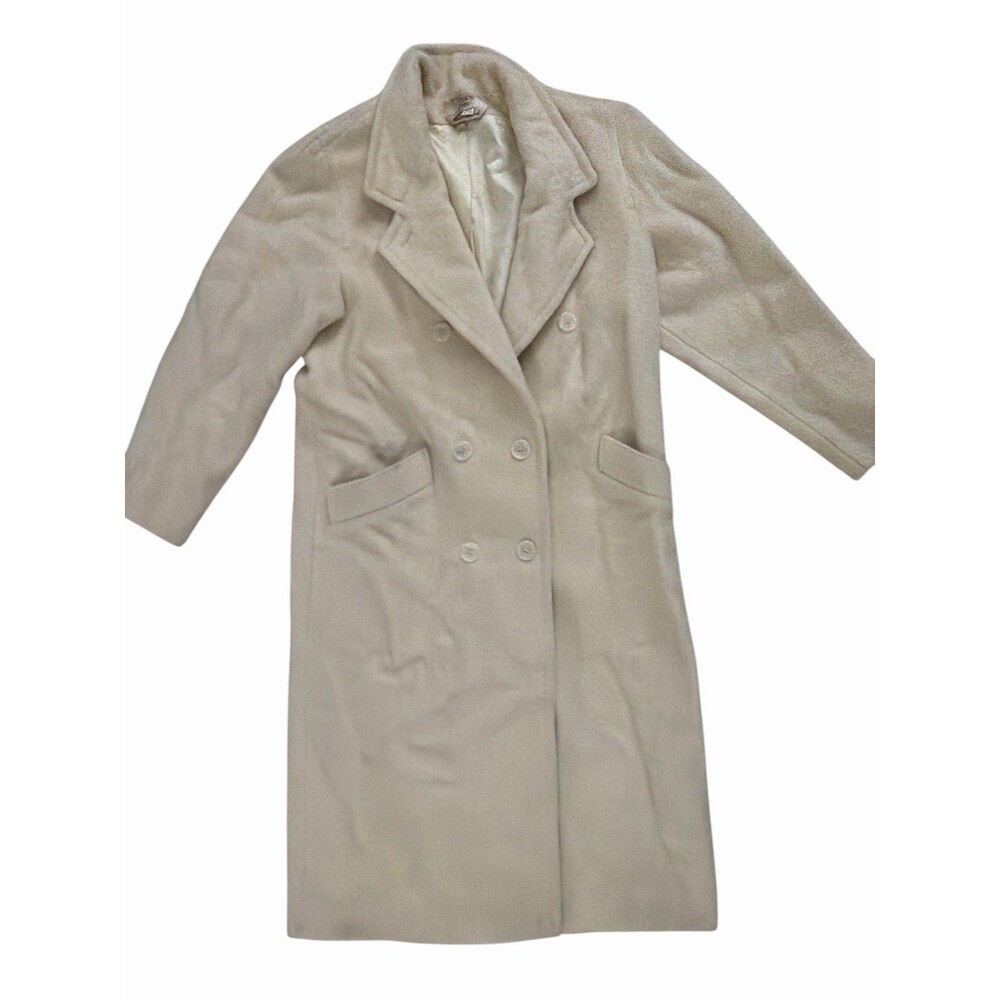 Cassidy Petite Wool Blend Long Coat Women’s‎ 4 Hand Tailored Vintage Made USA